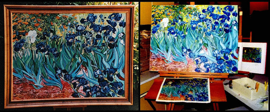 Les Iris  (Vincent Van Gogh)         